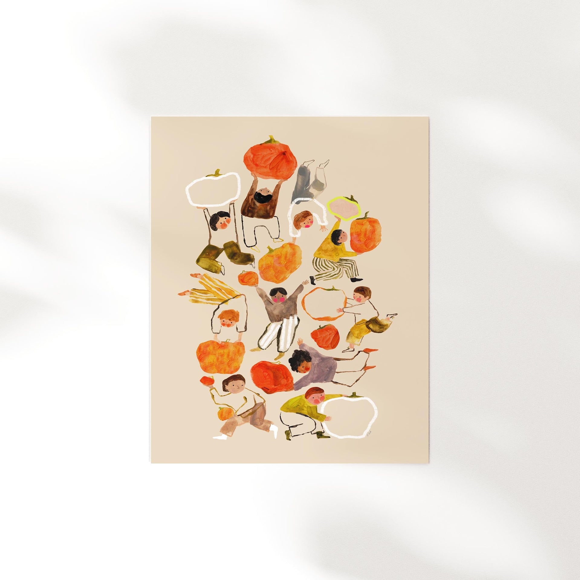 Art Print "Pumpkins" 12"x16"