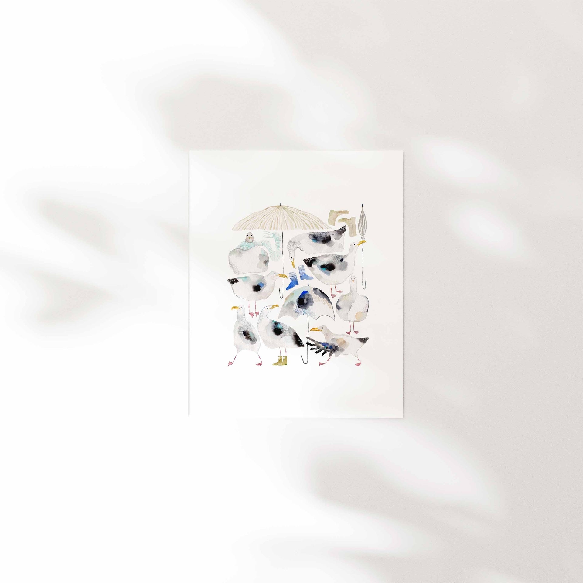 Art Print "Rainy Day by the Sea" 10"x8"