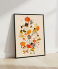 Framed Art Print "Pumpkins" 12"x18"