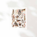 Art Print "Owls of North America" 18"x24"