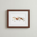 Framed Giclée Art Print "Horses"