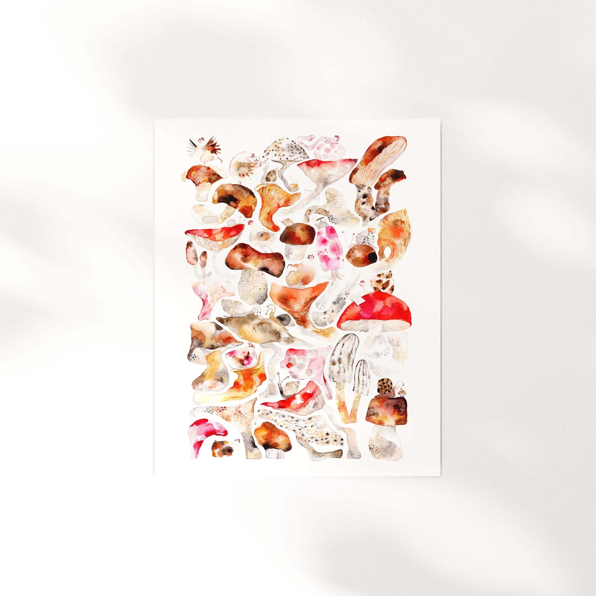 Art Print "Mushroom Forest" 11"x14"