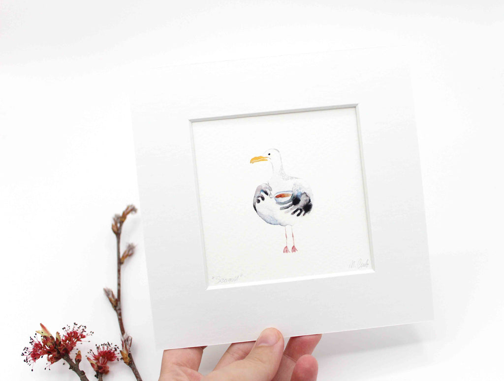 Small Art Print "Seagull" Open Edition