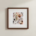 Framed Giclée Art Print "Cat Set"