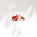 Art Print "Mr and Mrs Cardinal" 10"x8"