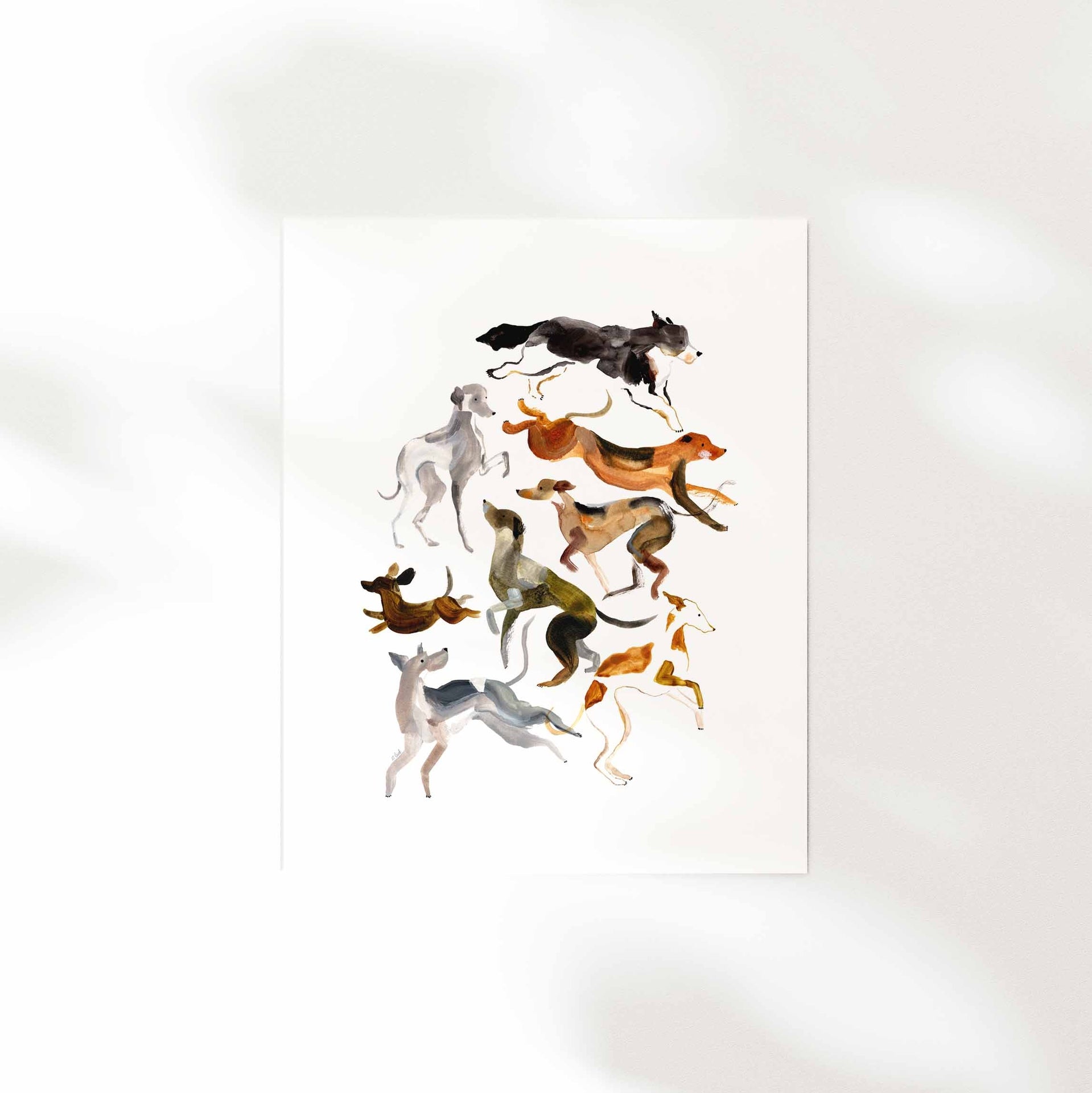 Art Print "Dogs" 16"x20"