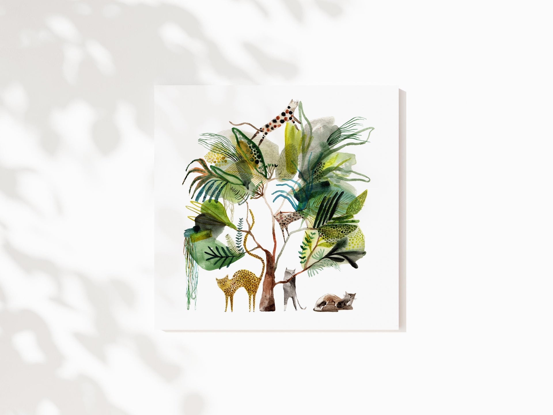 Art Print "Cat Tree" 12"x12"