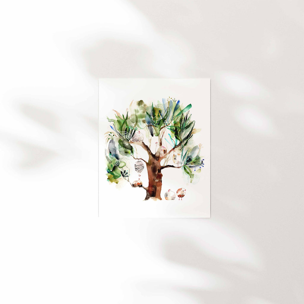 Art Print "Chicken Tree" Limited Edition