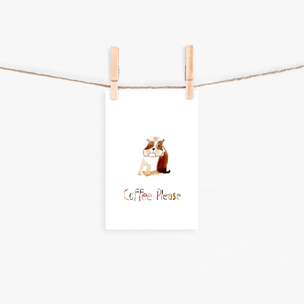 Small Art Print "Coffee Please" Open Edition