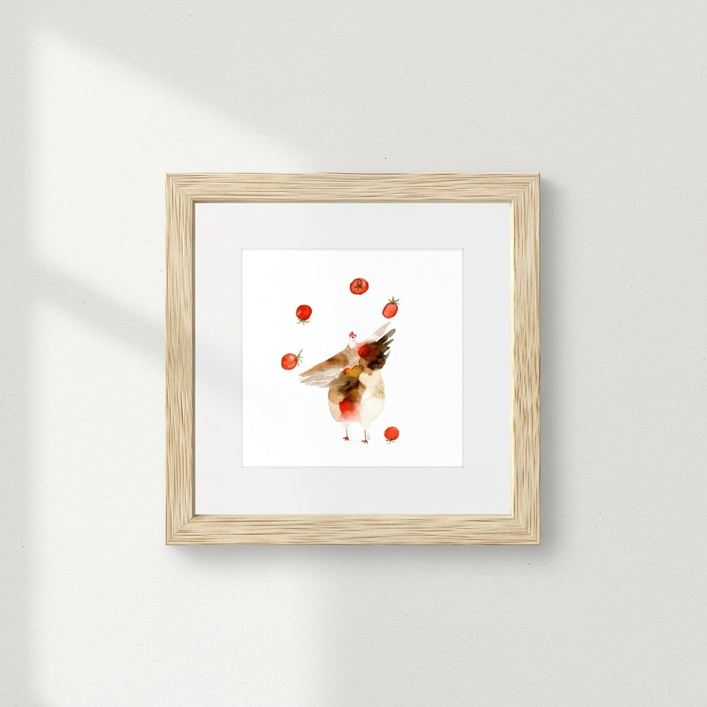 Framed Giclée Art Print "Little Joggler"