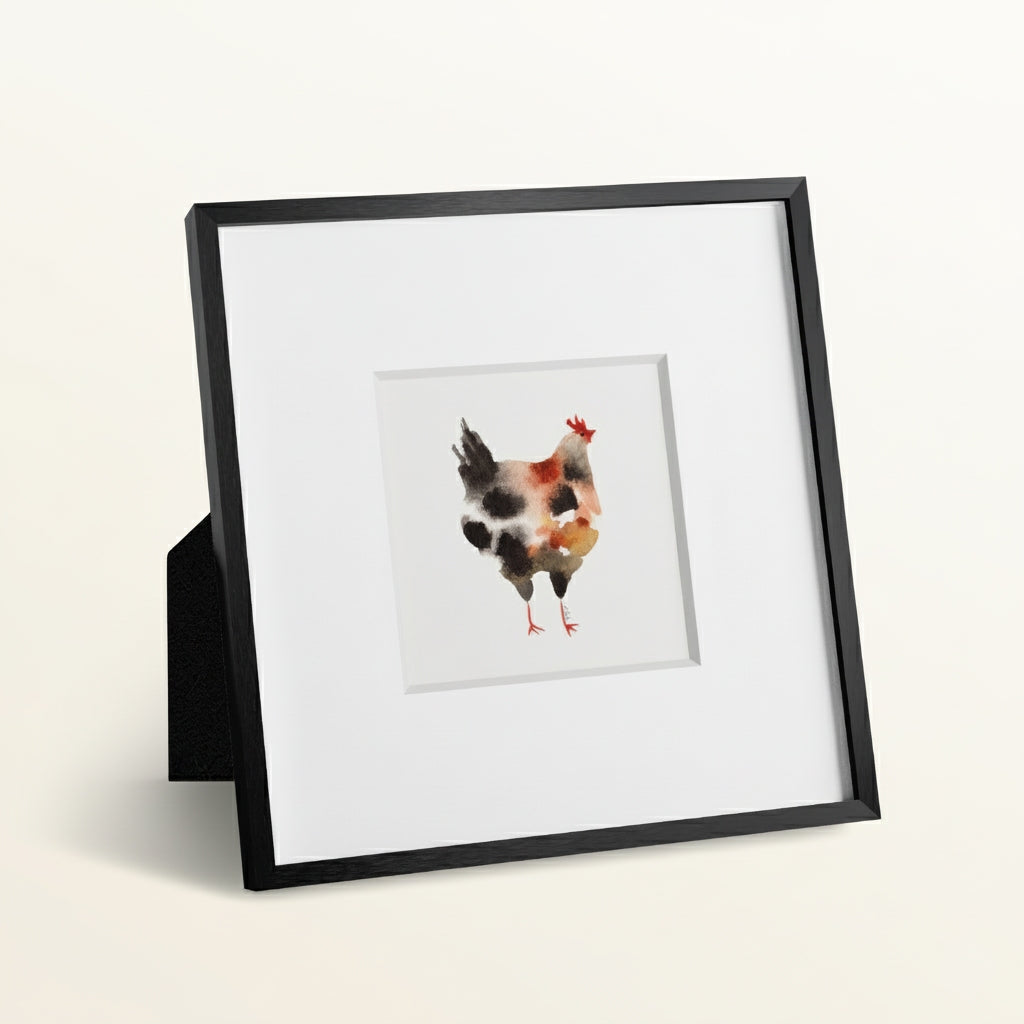Framed Giclée Art Print "Little Rooster"