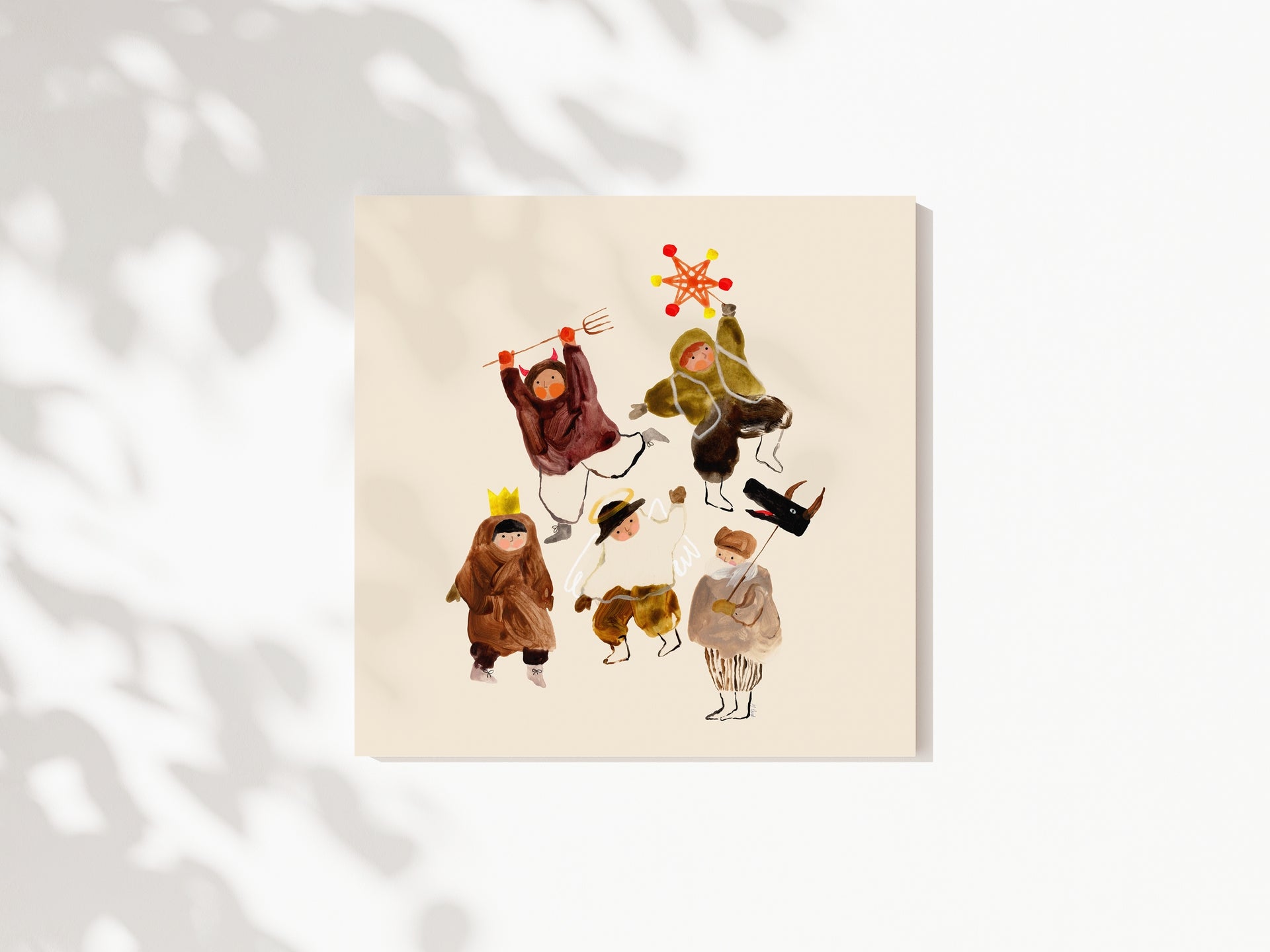 Art Print "Carolers" 12"x12"