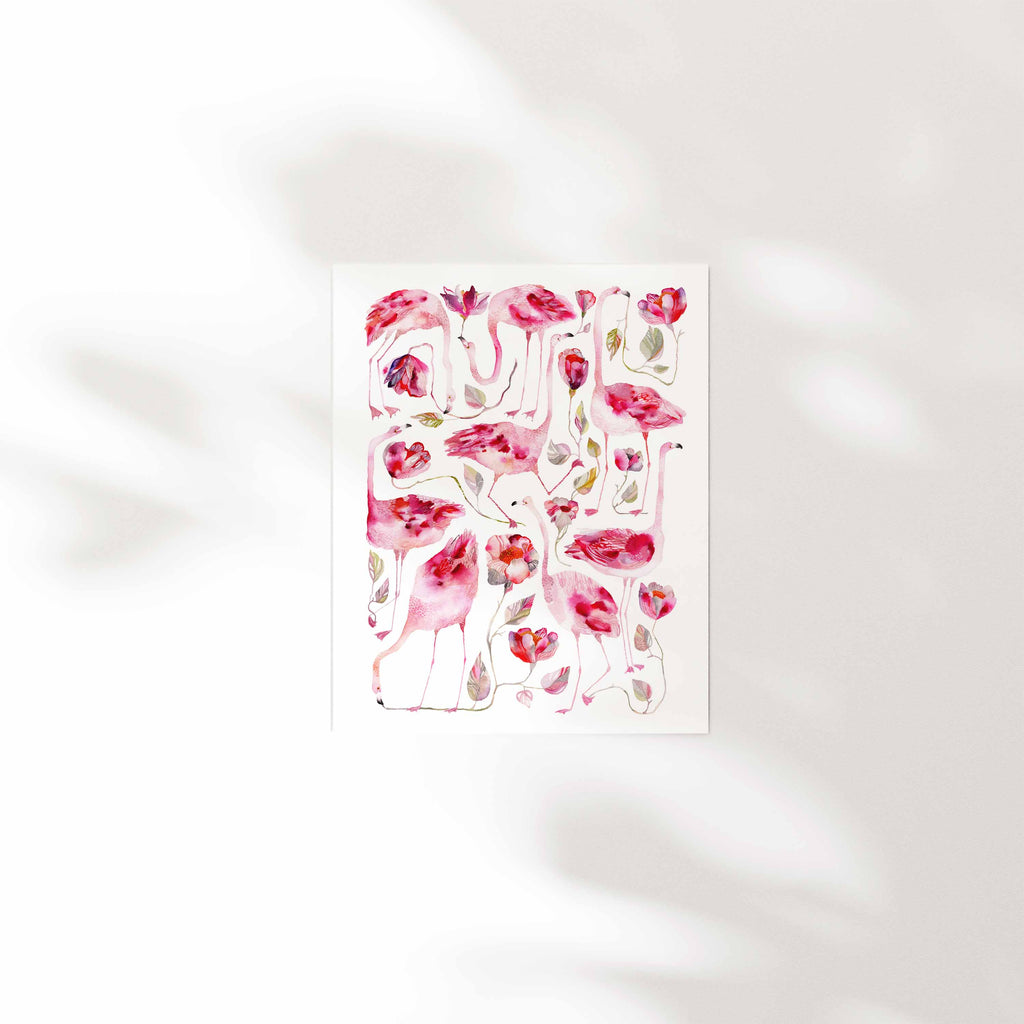 Art Print "Flamingo Flowers" Limited Edition