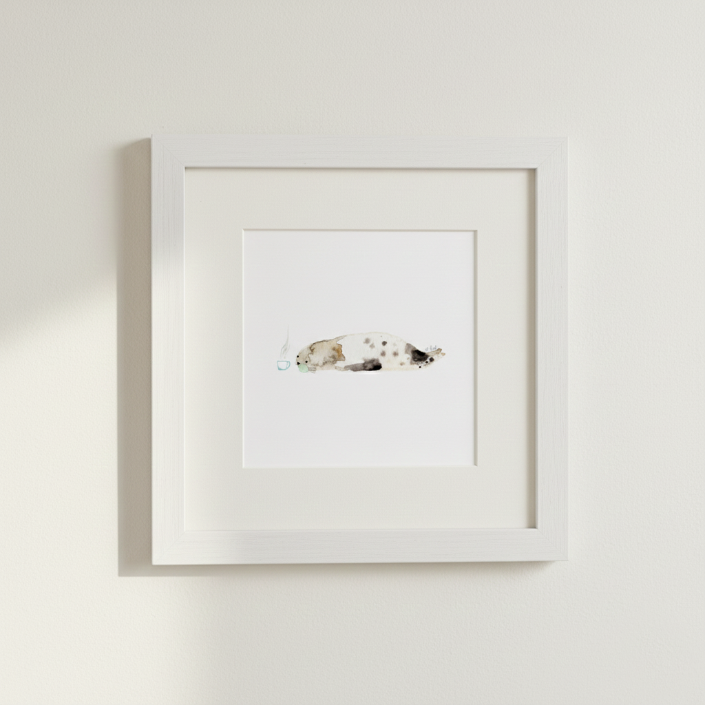 Framed Giclée Art Print "Monday Morning"