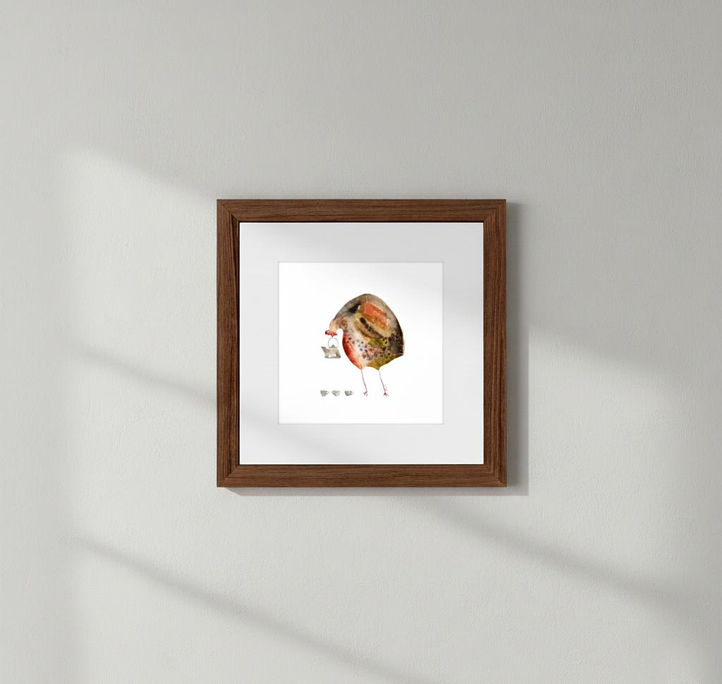 Framed Giclée Art Print "Tea Party"