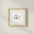 Framed Giclée Art Print "Working Goose"
